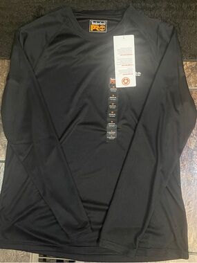 Timberland PRO Black Long-Sleeve Crew Performance Shirt